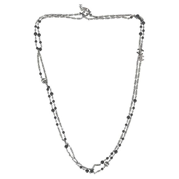 Chanel CC Chain-Link Necklace in Silver Metal - Picture 1 of 5